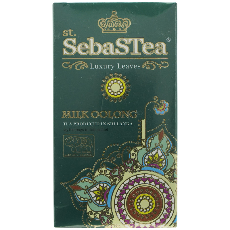 Чай SebasTea Milk Oolong зелёный с ароматом молока, 25х1.5г — фото 1