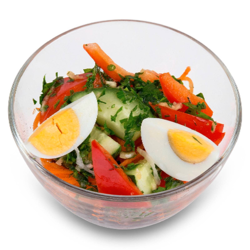 Салат с красной фасолью и яйцом — фото 1