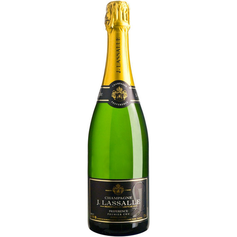 Вино игристое J. Lassalle Preference Brut Premier Cru Chigny-Les-Roses Champagne AOC белое брют 12%, 750мл