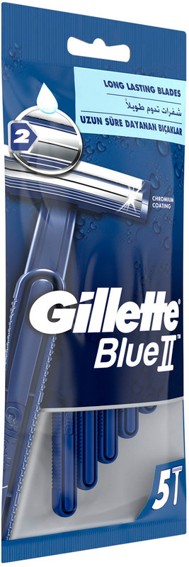 Бритва Gillette Blue II одноразовая, 5шт — фото 2