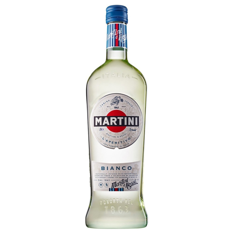 Напиток Вермут Martini Bianco белый сладкий 15%, 1л