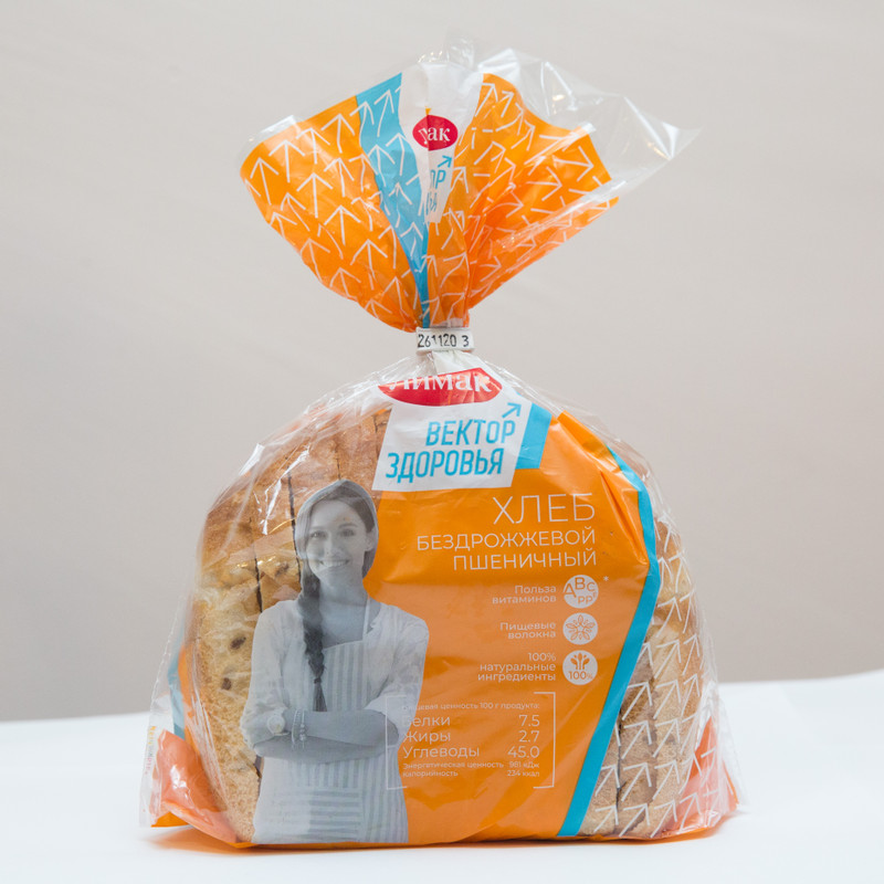 Хлеб Лимак пшеничный бездрожжевой в нарезке, 350г — фото 1