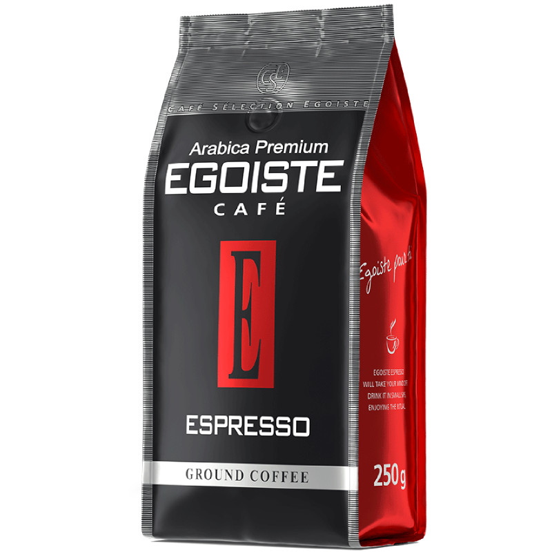 Кофе Egoiste Espresso молотый, 250г — фото 1