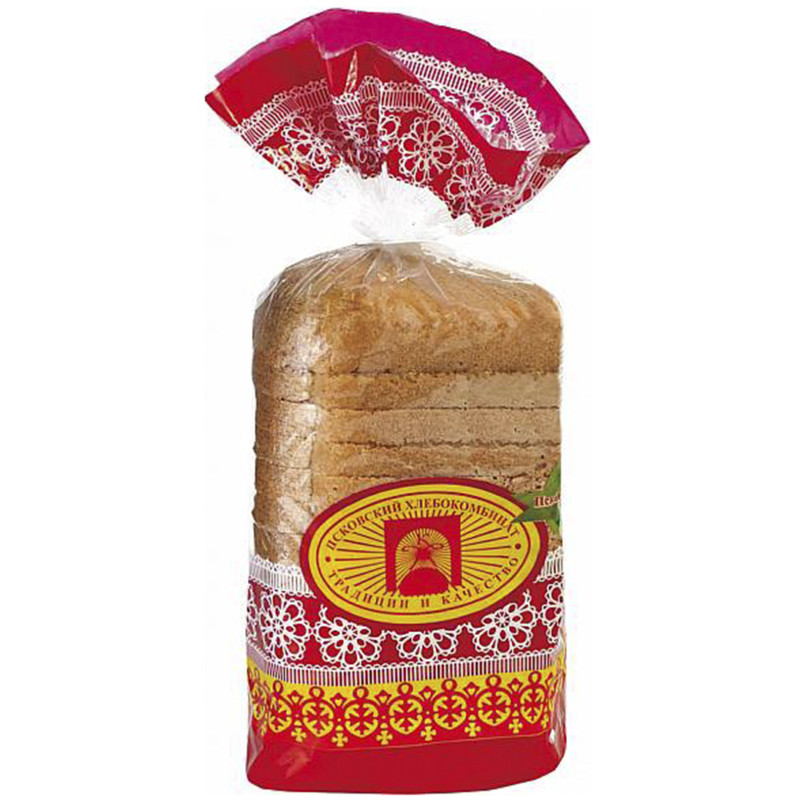 Хлеб Псковский ХК Пшеничный высший сорт в нарезке, 550г