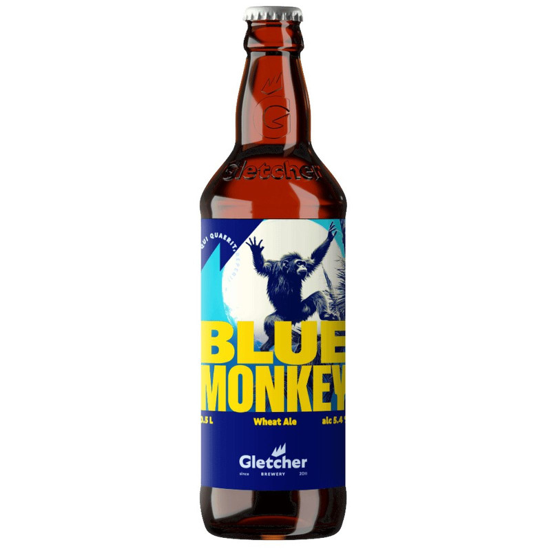 Напиток пивной Blue Monkey Wheat Ale нефильтрованный пастеризованный осветлённый 5.4%, 500мл — фото 1