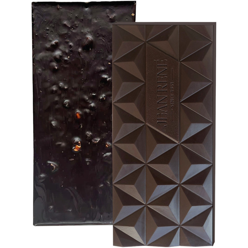 Шоколад Jean Rene темный авторский с цукатами апельсина и миндалем 68%, 80г — фото 2