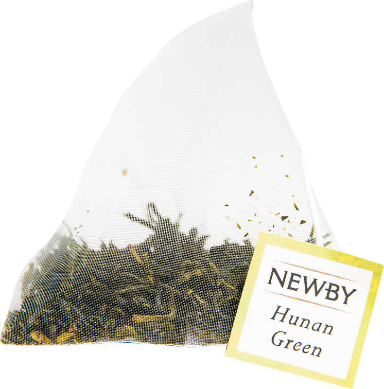 Чай Newby Хунан Грин зелёный байховый в пирамидках, 15х2.5г — фото 2