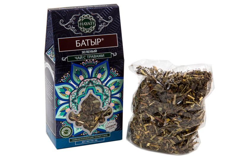 Чай Hayati Батыр зелёный с травами, 70г — фото 2