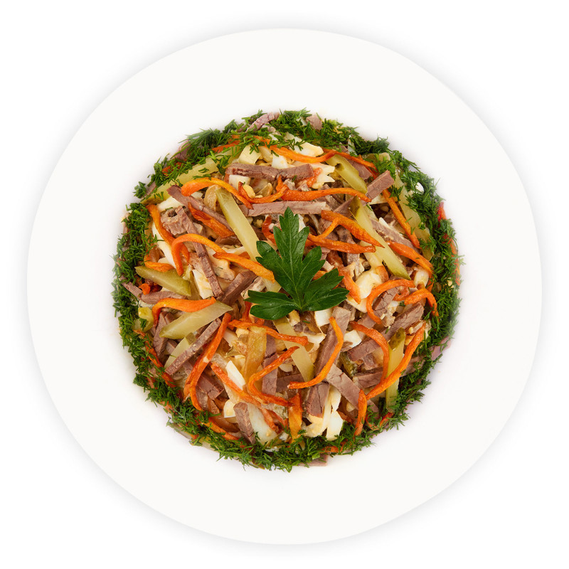 Салат «Обжорка» - пошаговый рецепт приготовления с фото