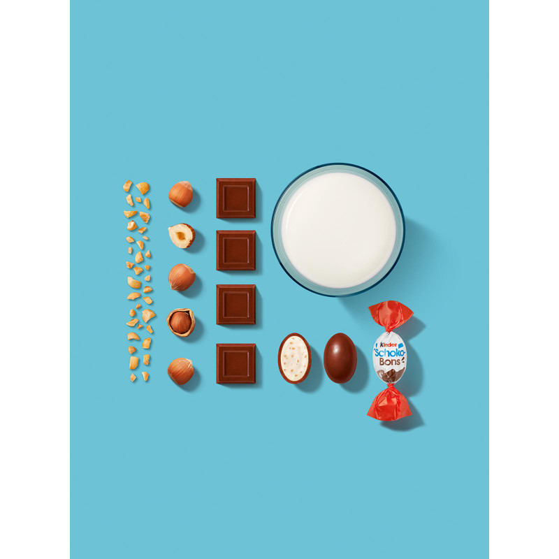 Конфеты Kinder Schoco-Bons из молочного шоколада с молочно-ореховой начинкой, 125г — фото 12
