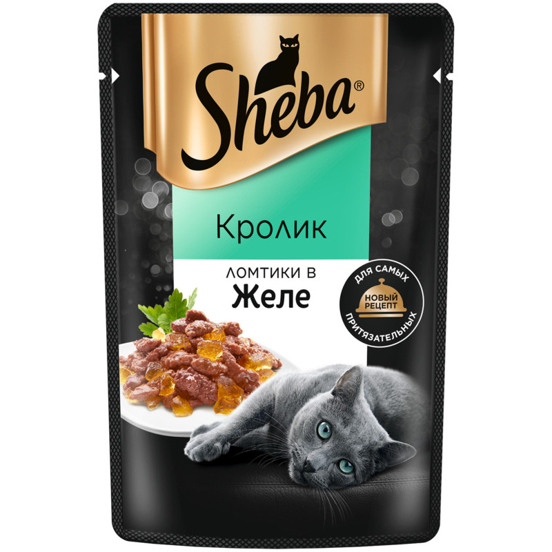 Влажный корм Sheba для кошек Ломтики в желе с кроликом, 75г — фото 2