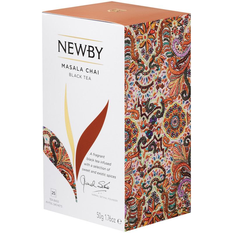 Чай Newby Масала чёрный байховый с пряностями, 25х2г — фото 2
