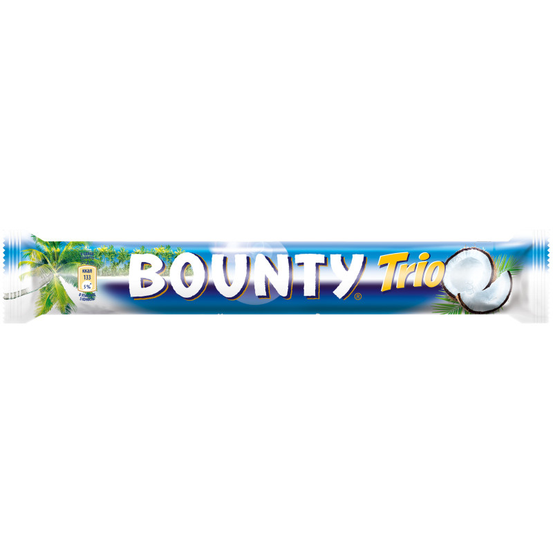 Батончик шоколадный Bounty Трио, 82.5г — фото 4