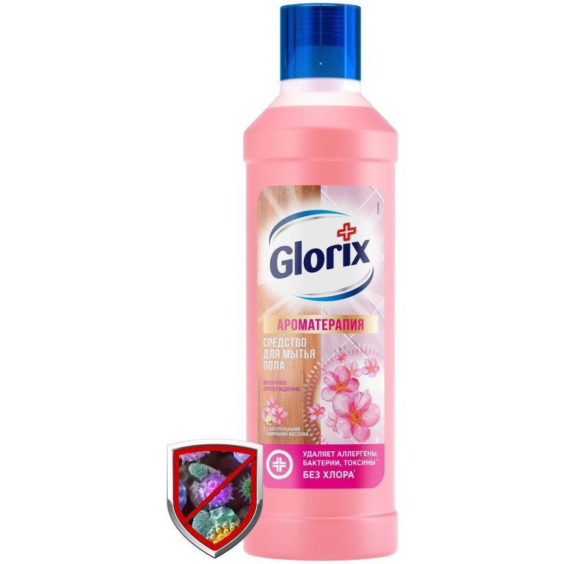 Средство Glorix Весеннее пробуждение для мытья полов, 1л — фото 1