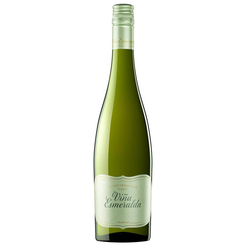Вино Torres Винья Эсмеральда белое полусухое 11% в подарочной упаковке, 750мл + бокал