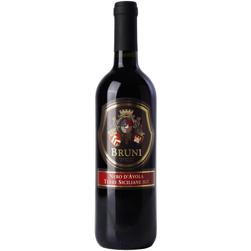 Вино Bruni Неро д'Авола Терре Сичилиане красное сухое 12%, 750мл