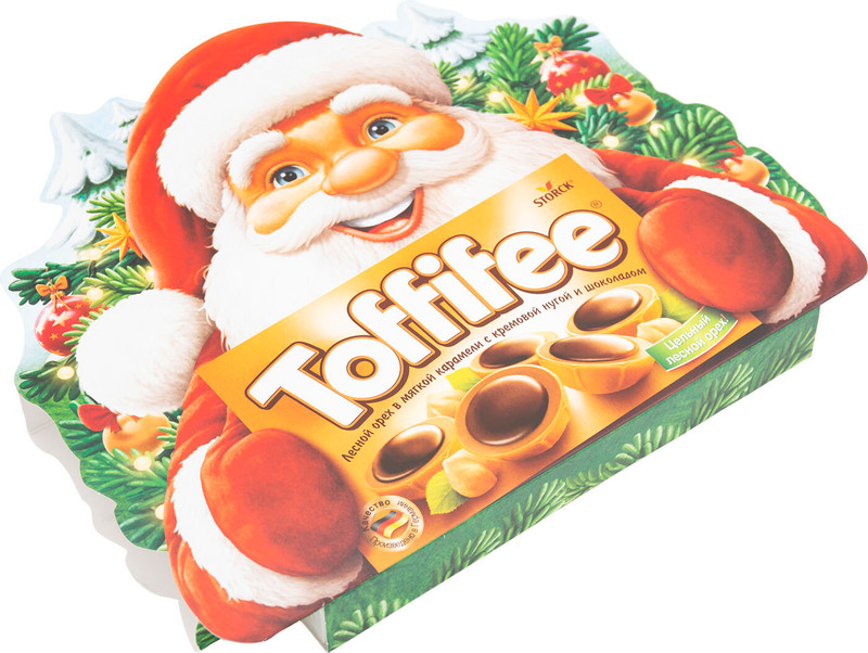 Конфеты Toffifee лесной орех в карамели с нугой и шоколадом, 125г — фото 1