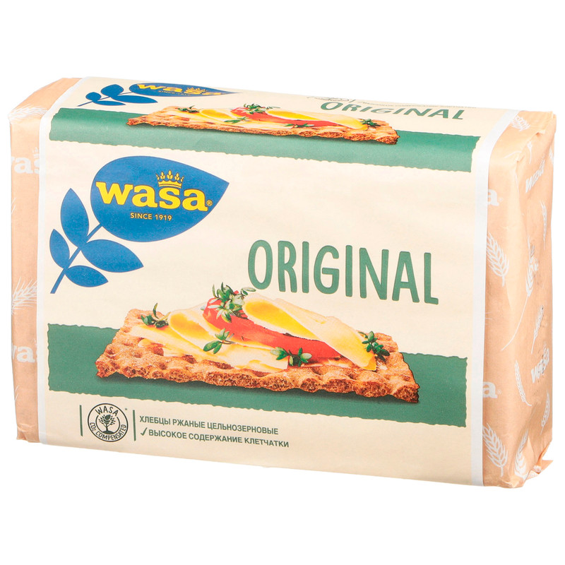 Хлебцы WASA Original ржаные цельнозерновые, 275г — фото 1