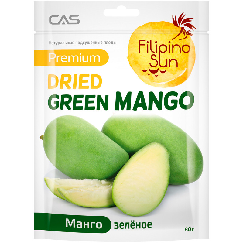 Манго Filipino Sun зелёное сушёное, 100г