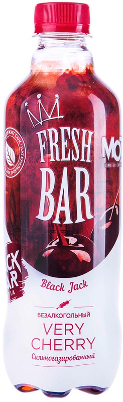 Напиток безалкогольный Fresh Bar Блэк Джек газированный, 480мл
