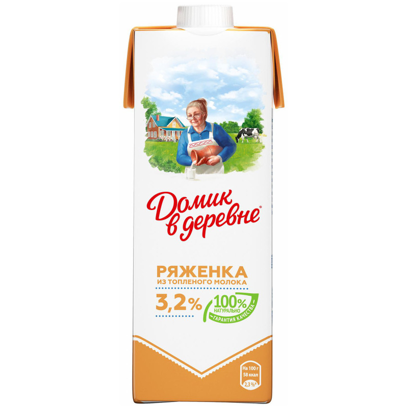 Ряженка Домик в Деревне 3.2%, 1л — фото 1