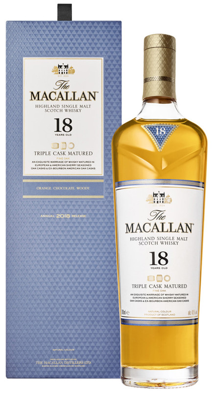 Виски Macallan Трипл Каск 18-летний 43% в подарочной упаковке, 700мл