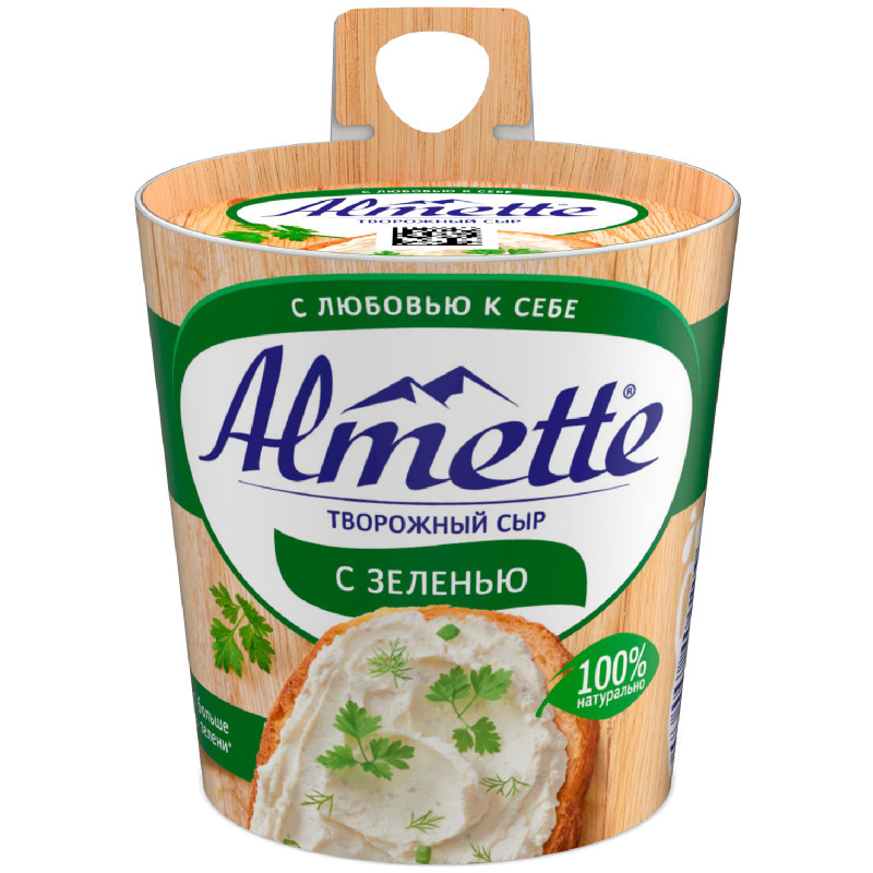 Сыр творожный Almette С зеленью 60%, 150г