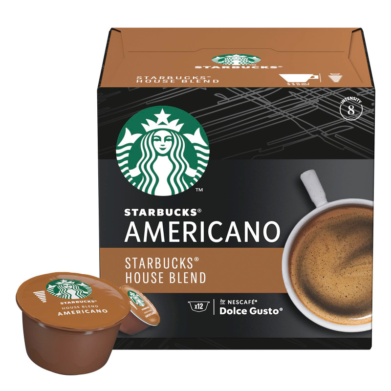 Кофе в капсулах Starbucks House Blend Americano молотый для Dolce Gusto, 12x8.5г — фото 1