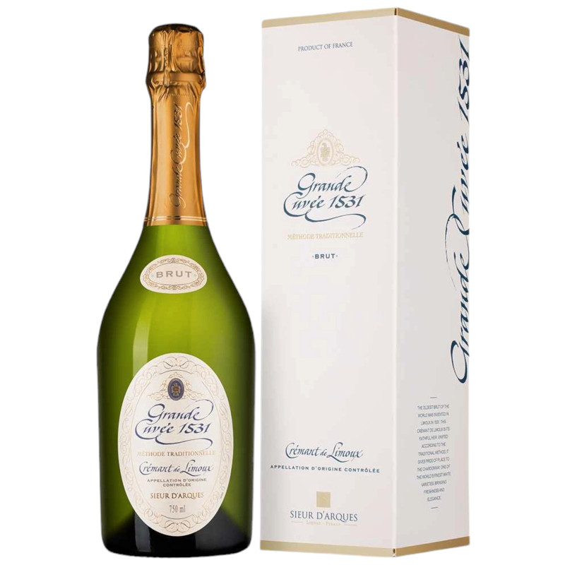 Вино игристое Grande Cuvee 1531 Cremant de Limoux, Aimery Sieur d’Arques брют белое, 750мл