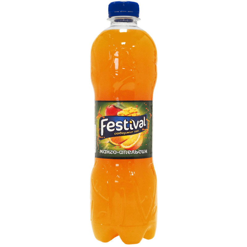 Напиток безалкогольный Festival Манго-апельсин негазированный, 600мл