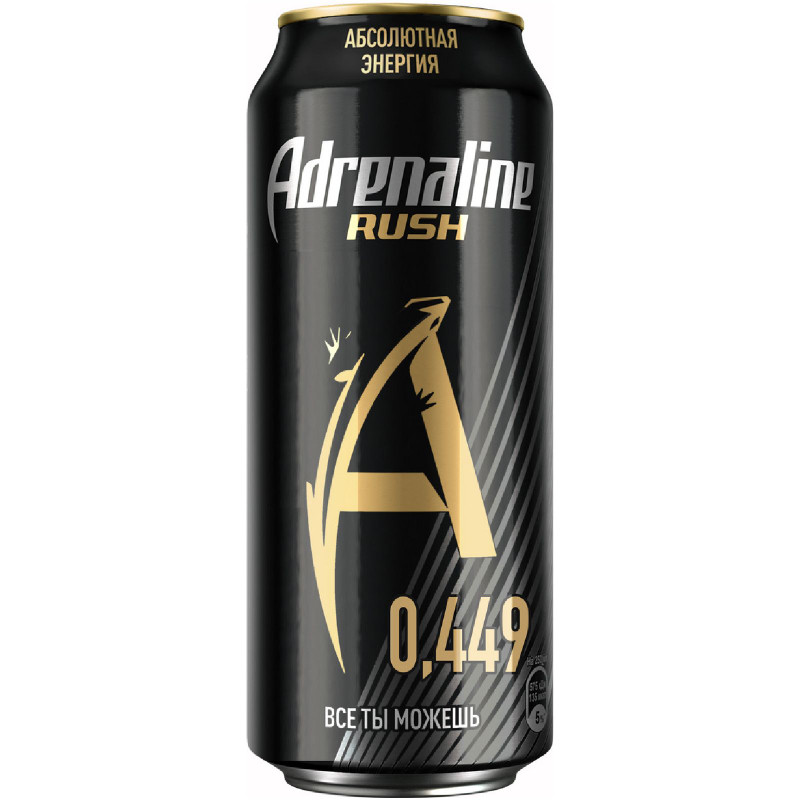 Энергетический напиток Adrenaline Rush, 449мл - купить с доставкой на дом в Перекрёстке