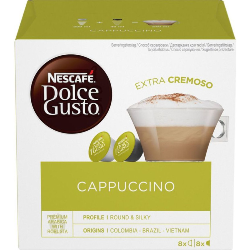 Кофе в капсулах Nescafé Dolce Gusto капучино, 8x23.3г