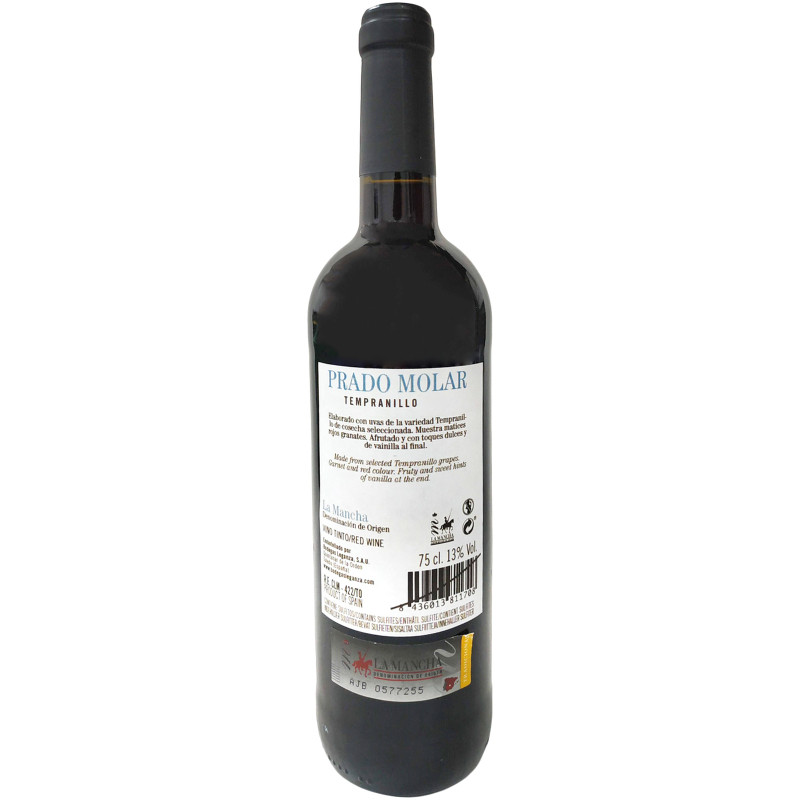 Вино Prado Molar Темпранильо красное сухое, 750мл — фото 1