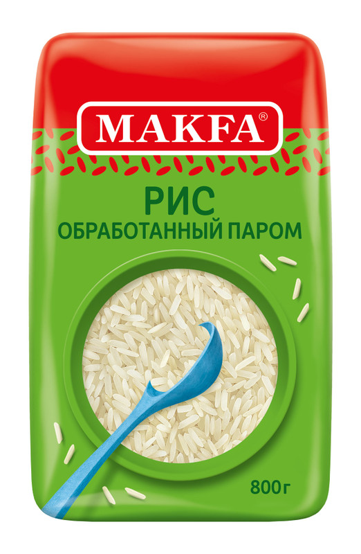 Рис Makfa длиннозёрный пропаренный шлифованный, 800г — фото 2