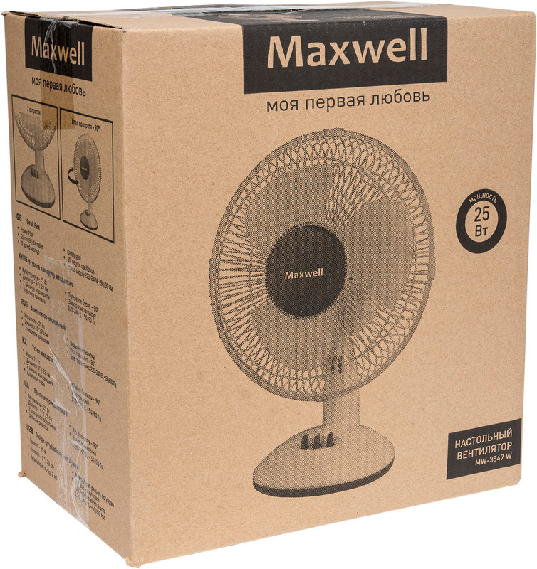 Вентилятор настольный Maxwell MW-3547 W — фото 2