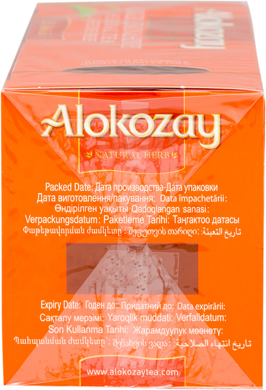 Чай Alokozay травяной имбирь-лимон-мёд в пакетиках, 25х2г — фото 2