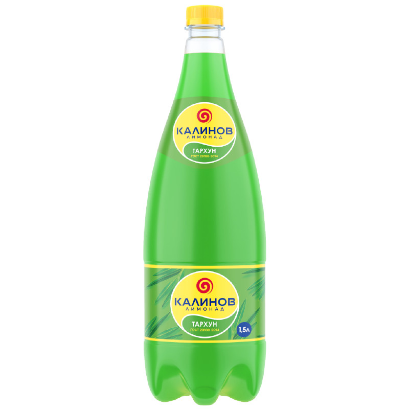 Напиток Калинов Лимонад Классический Тархун сильногазированный, 1.5л