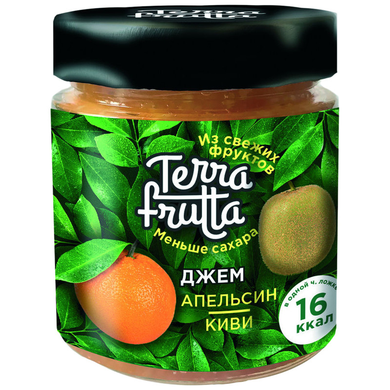 Джем Terra Frutta апельсиновый с киви, 200г