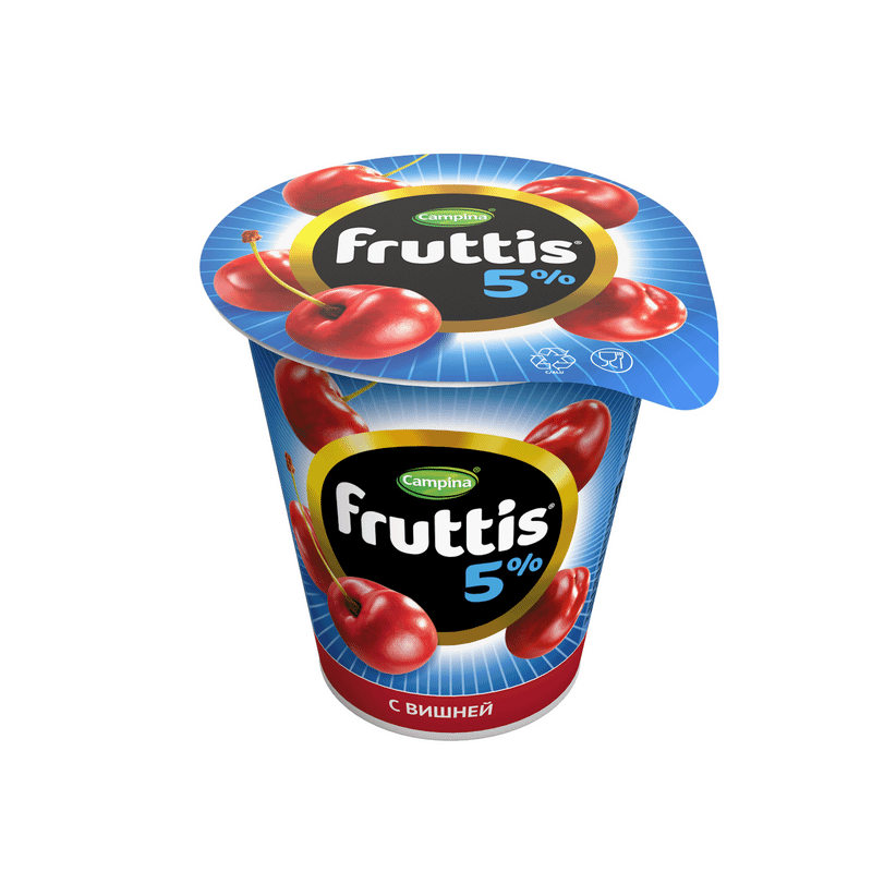 Продукт йогуртный Fruttis Сливочное лакомство вишня 5%, 290г