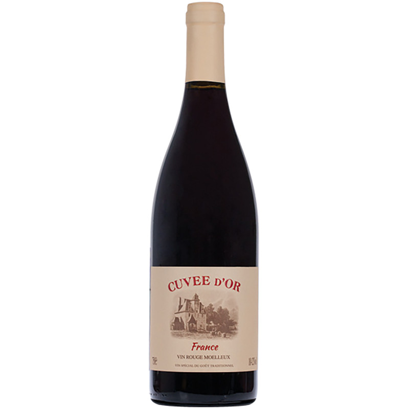Вино Cuvee D'Or красное полусладкое 10-12%, 750мл