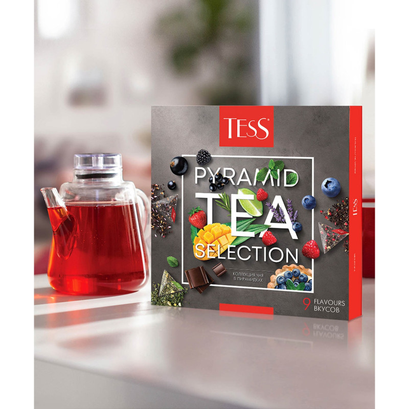 Чай Tess набор чая 9 видов, 81г — фото 3