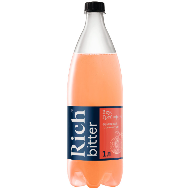 Напиток сильногазированный Rich Bitter Грейпфрут, 1л — фото 2
