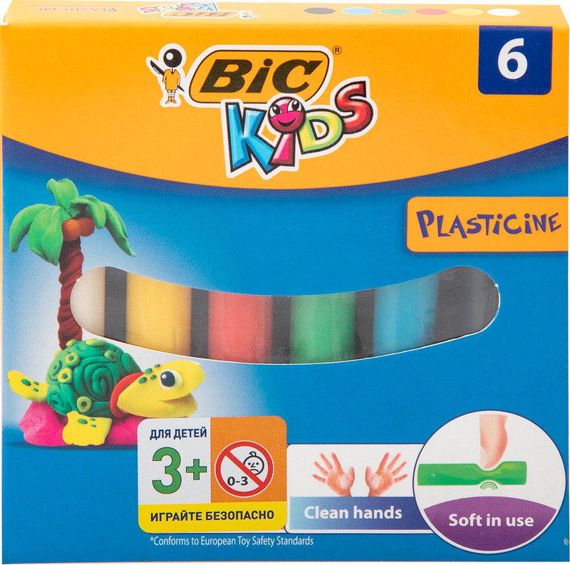Пластилин Bic Kids 6 цветов — фото 3