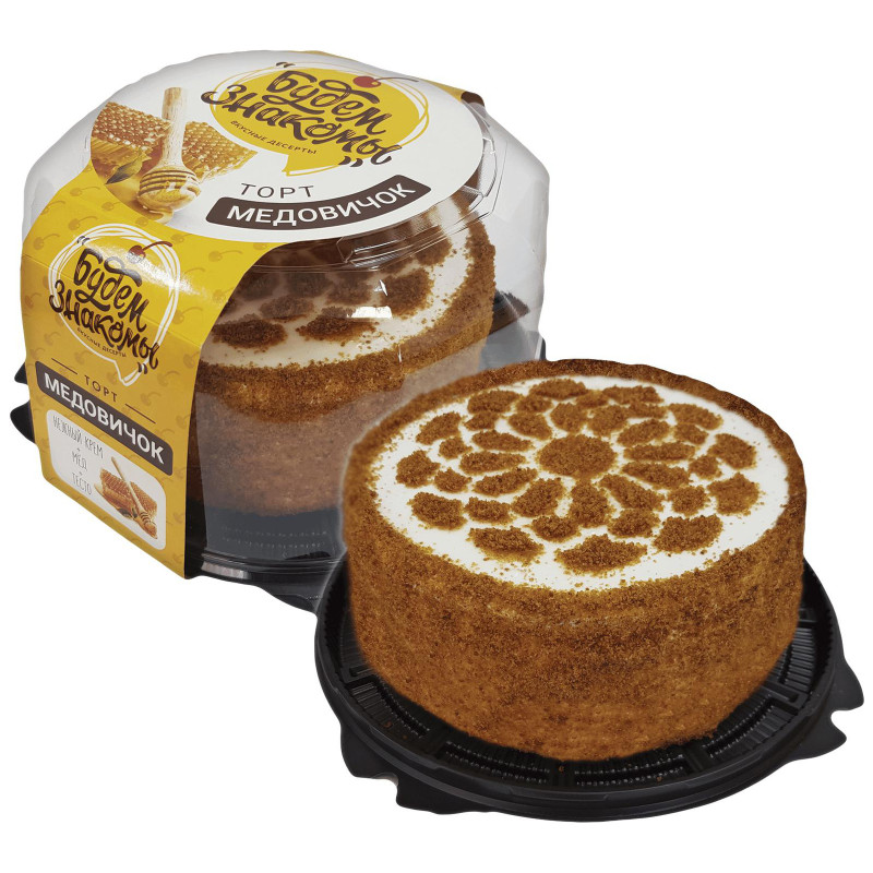 Торт Ваш Хлеб Медовичок со сметаной, 500г — фото 1