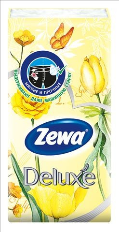Платки носовые бумажные Zewa Deluxe Design, 10x6шт — фото 4