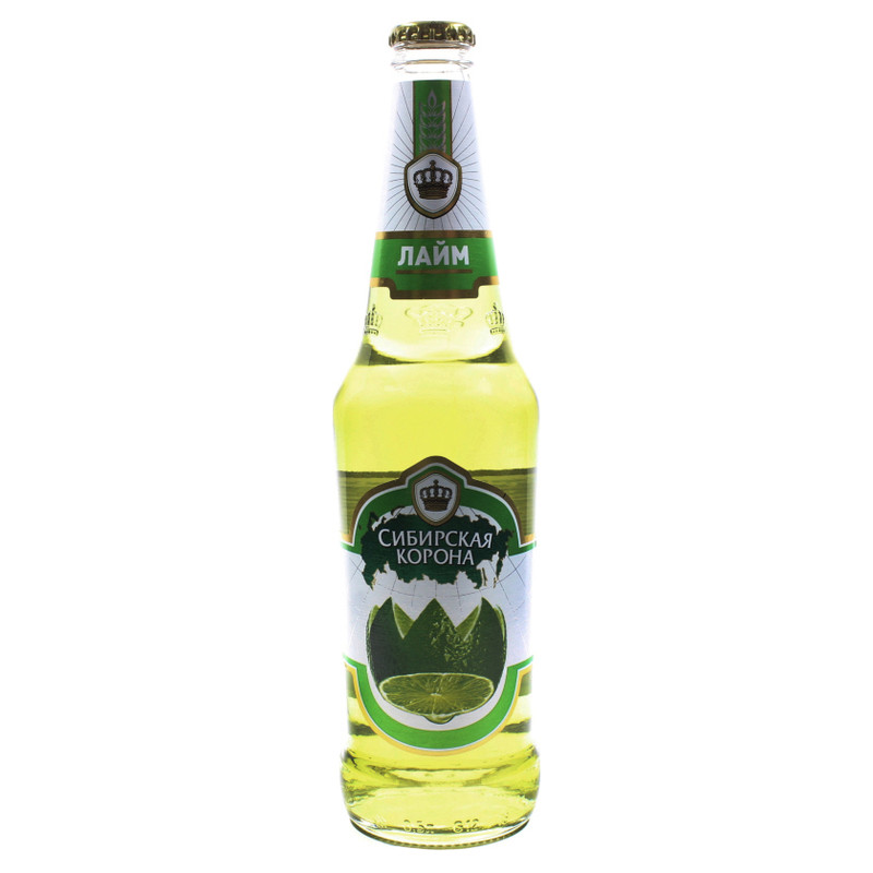 Напиток пивной Сибирская Корона лайм 4.7%, 500мл