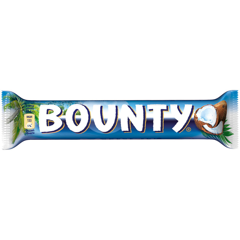 Батончик Bounty с мякотью кокоса в молочном шоколаде, 55г — фото 4