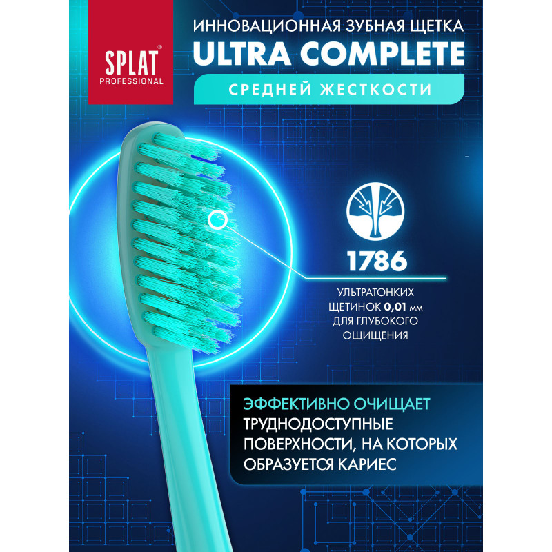 Зубная щётка Splat Professional Ultra Complete средней жёсткости — фото 3