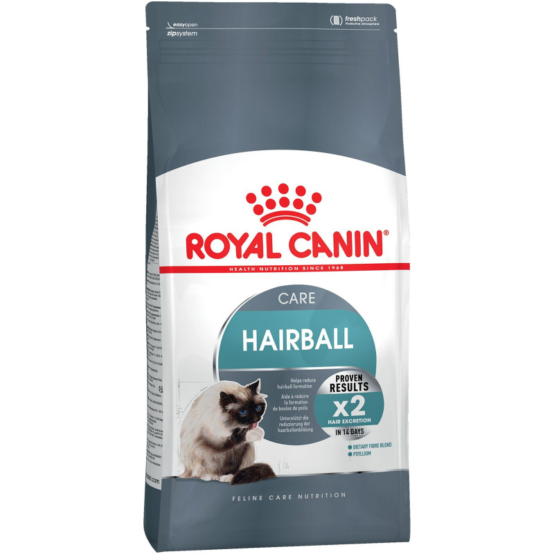 Сухой корм Royal Canin Hairball Care 34 для вывода шерсти из желудка с птицей для кошек, 2кг