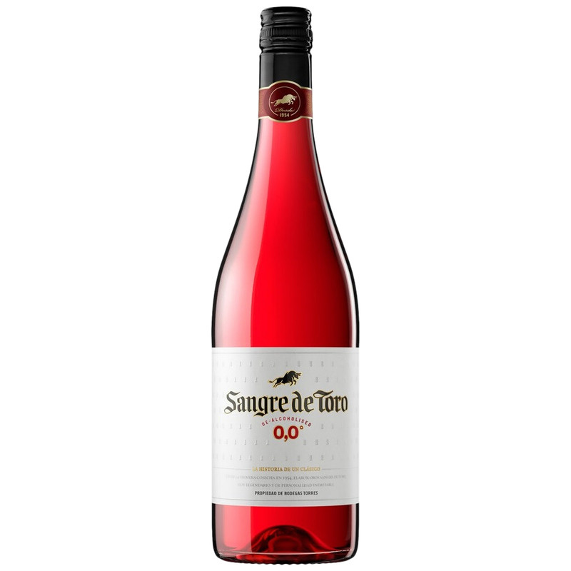 Винный напиток Sangre de Toro La Mancha DO безалкогольный розовый полусладкий, 750мл